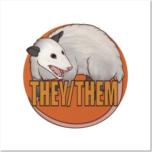 Pronoun opossum Posters and Art